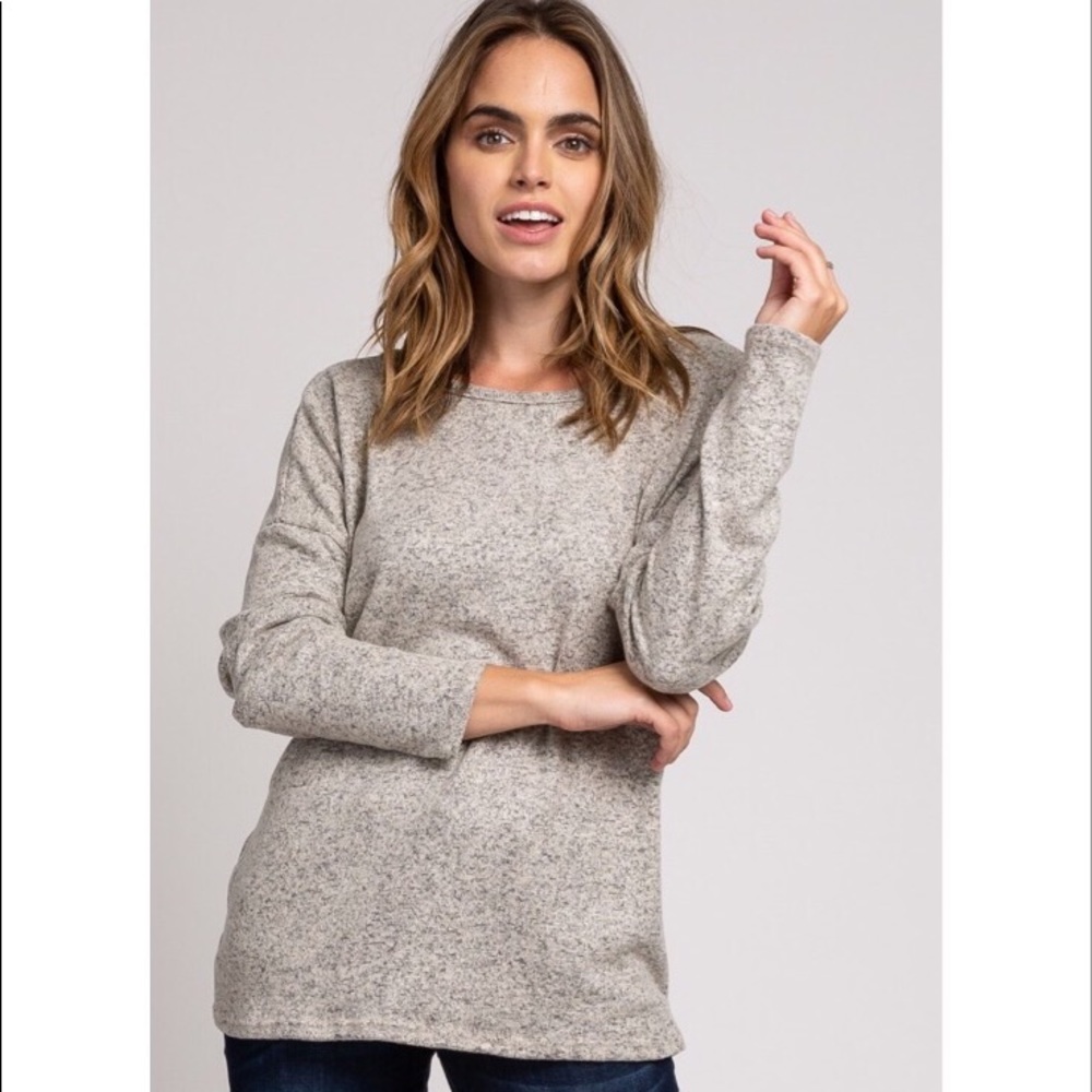 NWT Pinkblush Lace Crisscross Maternity Sweater